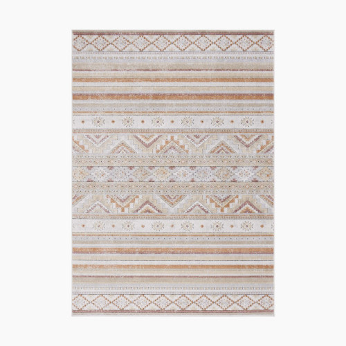 Safavieh Cabana Striped Indoor/Outdoor Area Rug - Ivory/Beige Gold, 5'3" X 7'6"