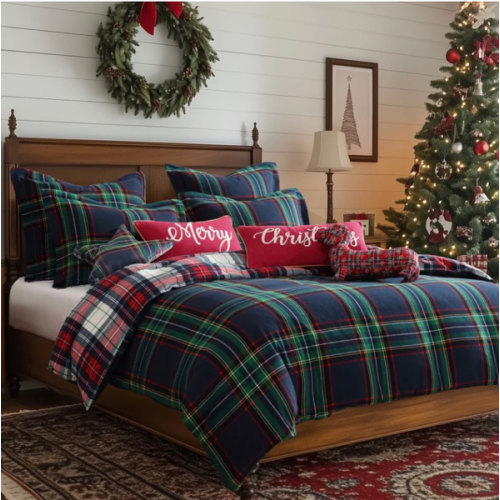 Spencer Plaid Flannel Comforter Set