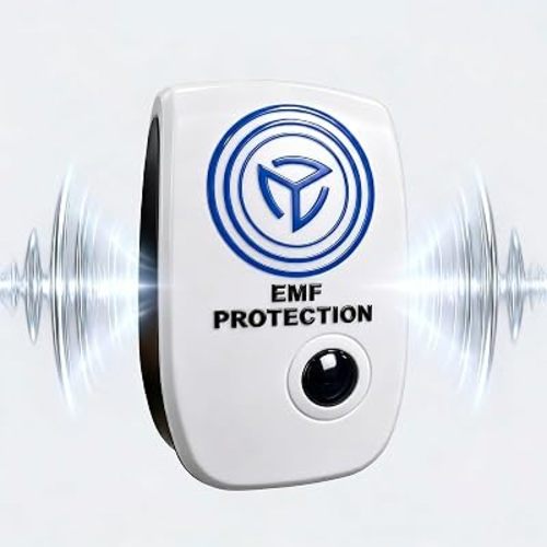 Whole House EMF Protection Neutralizer - EMF Blocker for Home & Office - Plug-in Electromagnetic Field Shielding & Harmonic Resonance Harmonizer - Covers up to 3000 Sq Ft - Travel Read (Medium)