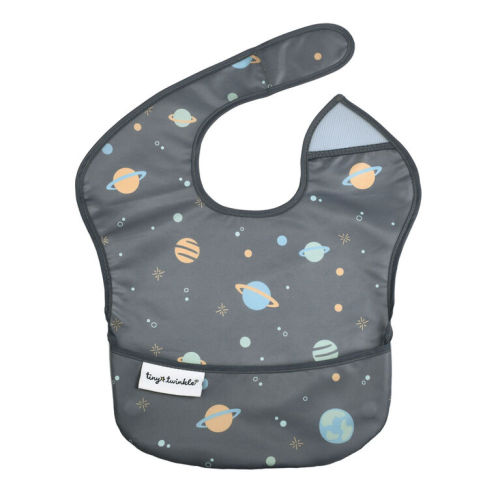 Tiny Twinkle - Mess Proof Easy Bib  - Space 6-24M