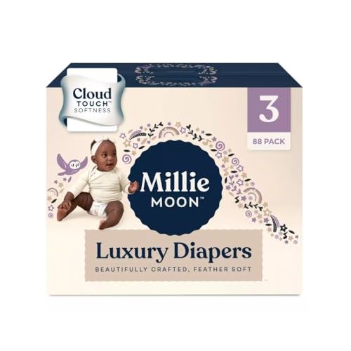 Millie Moon Luxury Diapers (Size 3 and Count 88)
