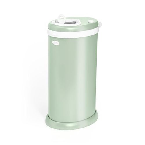 Ubbi Stainless Steel Diaper Pail, No Special Bag, Odor-Locking, Matte Ivory