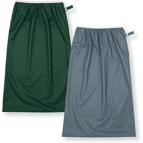 Nora's Nursery Pail Liner for Cloth Diapers - Reusable and Washable - Fits all Standard Diaper Pails - Waterproof Pail Liner with Strap for Diaper Pails, Laundry & Kitchen Garbage Cans (Forest - 2 Pk)