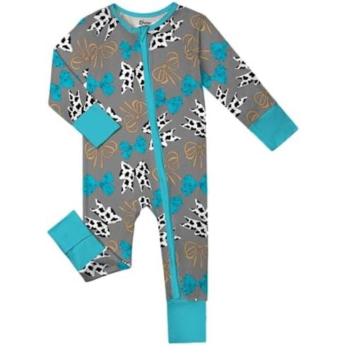Weiwei Pajamas for Baby Boys & Girls Footies, Viscose from Bamboo Baby Romper, Baby Sleepers, 2-Way Zippy PJs, YKK