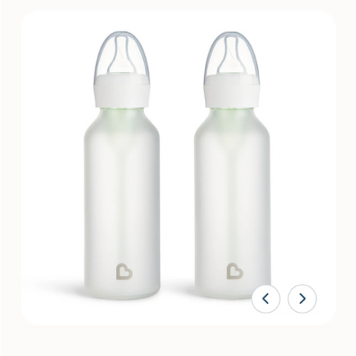 Bond™ Silicone Glass Bottle 4oz or 8oz, 2pk | Munchkin