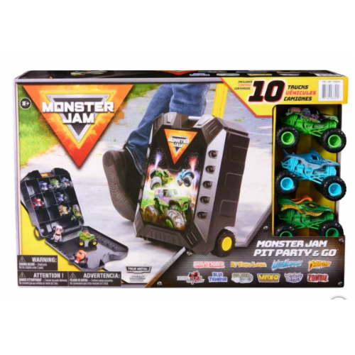 Monster Jam Pit Party Go with 10 Trucks