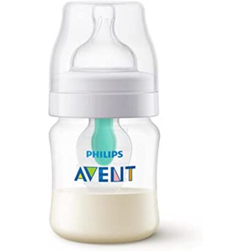 Philips Avent Anti-colic Baby Bottle with AirFree Vent, 4oz, 1 pack, SCY701/01