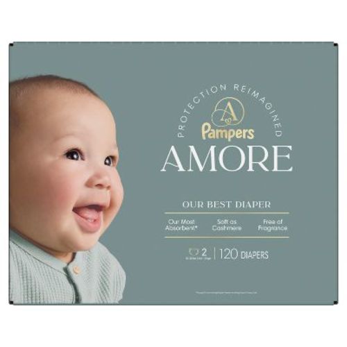 Amore by Pampers Diapers Enormous Pack - Size 2 - 120ct