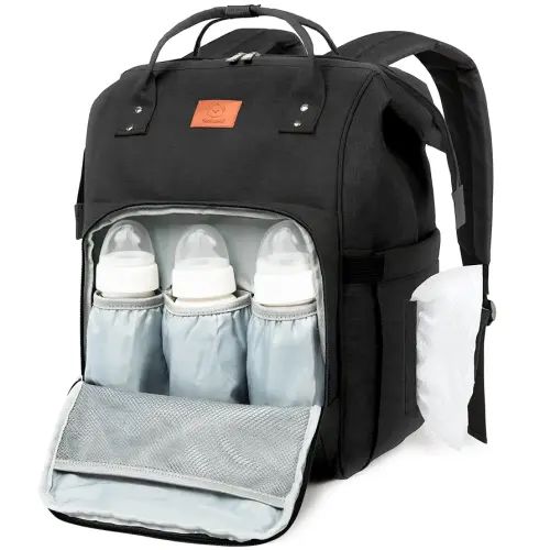 KeaBabies - Mochila pañalera grande impermeable para viajes