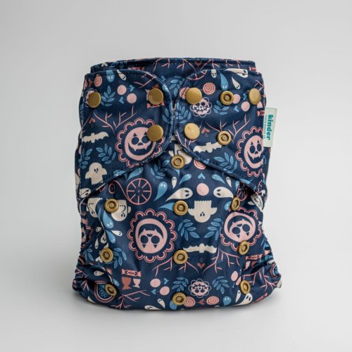 One Size Cloth Diaper with Spooky Ghosts in Hats for Halloween – Kinder Cloth Diaper Co.