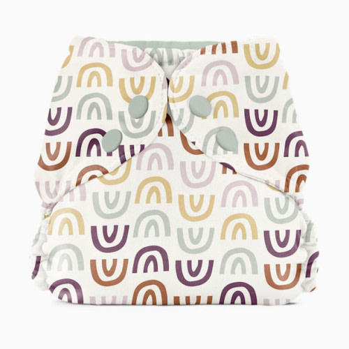 Recycled Diaper Cover (Outer) + Swim Diaper - Rainbow