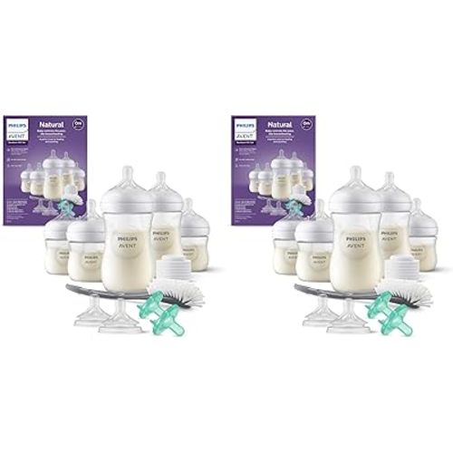 Philips AVENT Natural Baby Bottle with Natural Response Nipple, Newborn Baby Gift Set, SCD838/02