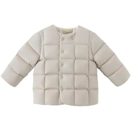 DAVE&BELLA Toddler Winter Down Jackets, Baby Boy Girl Lightweight Padded Puffer Jacket Coat Kids Packable Windproof Outerwear