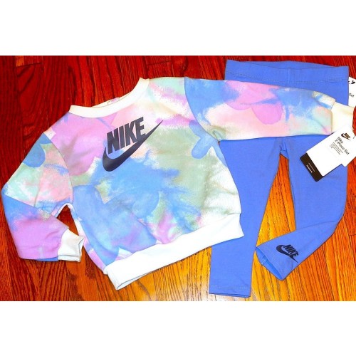 NIKE SPORT AUTHENTIC BABY GIRLS ORIGINAL BRAND NEW 2Pc LEGGINGS SET Size 12M NWT