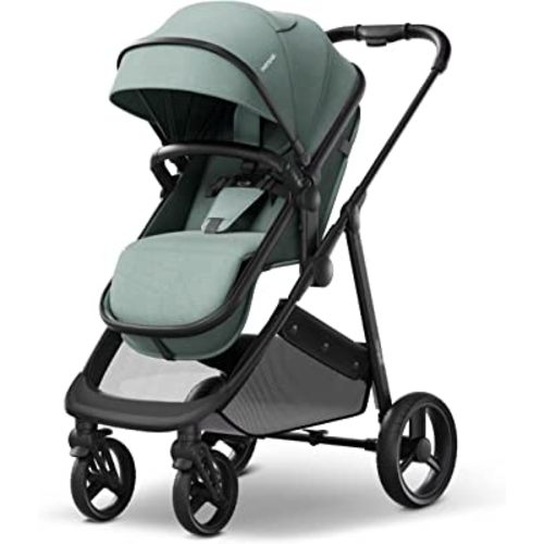 Mompush Wiz 2-in-1 Convertible Baby Stroller with Bassinet Mode - Foldable Infant Stroller to Explore More as a Family - Toddler Stroller with Reversible Stroller Seat