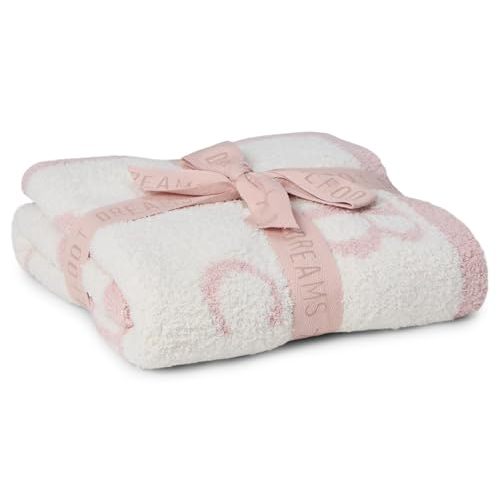 Barefoot Dreams Unisex CozyChic® ABC Blanket Dusty Rose/Cream Baby