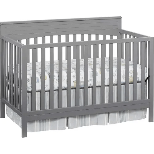 Oxford Baby Harper 4-in-1 Convertible Crib, Dove Gray, GreenGuard Gold Certified