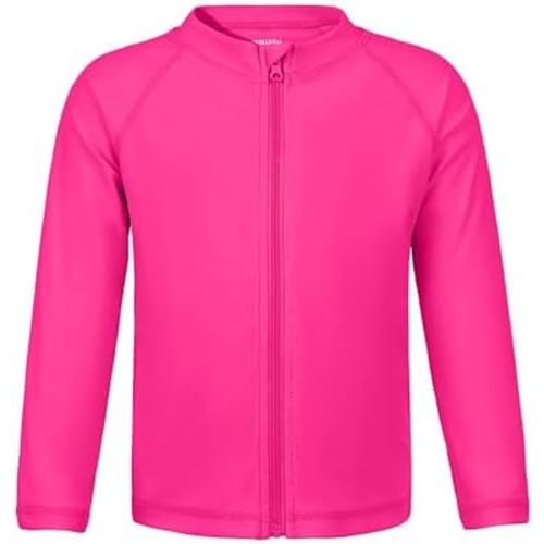 Boys Toddler Rash Guard Long Sleeve UPF 50+ Sun Protection Lightweight Swim Shirt for Baby Kids