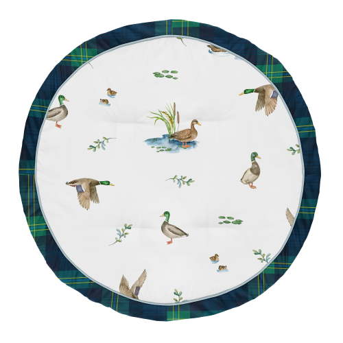 Sweet Jojo Designs Mallard Duck Boy, Girl, Unisex/Gender Neutral Baby Tummy Time Play Mat