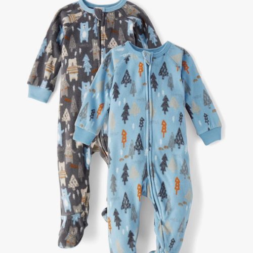 The Children's Place baby-girls And Toddler Fleece Long Sleeve Zip Front One Piece Footed Pajamas,sleep & Play