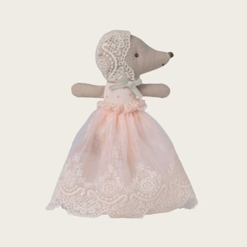 Baby mouse in gown - Powder