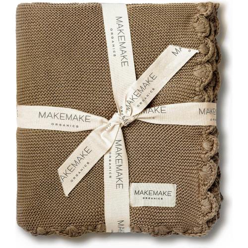 Organic Cotton Scalloped Baby Blanket