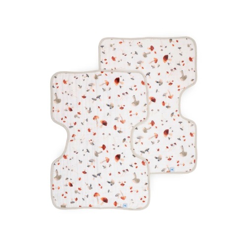 Assorted 2-Pack Cotton Muslin Burp Cloths