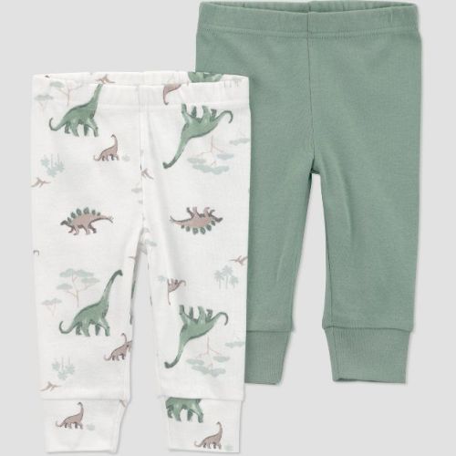Carter's Just One You® Baby Boys' 2pk Dino Pants - Green 3M