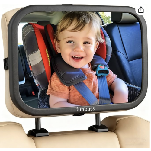 Funbliss Baby Car Mirror for Rear Facing Seat