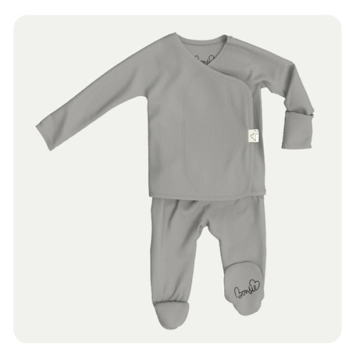 Footie - Fog – Bonsie Skin to Skin Babywear