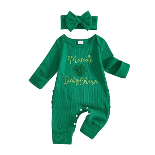 Toddler Baby Girl Boy Christmas Outfit Green Sweatshirt and Pants | Red Heart Santa Hat Print, Long Sleeve Crewneck Sweatshirt Jumpsuit, For Sister Brother Matching Christmas Photoshoot Picture