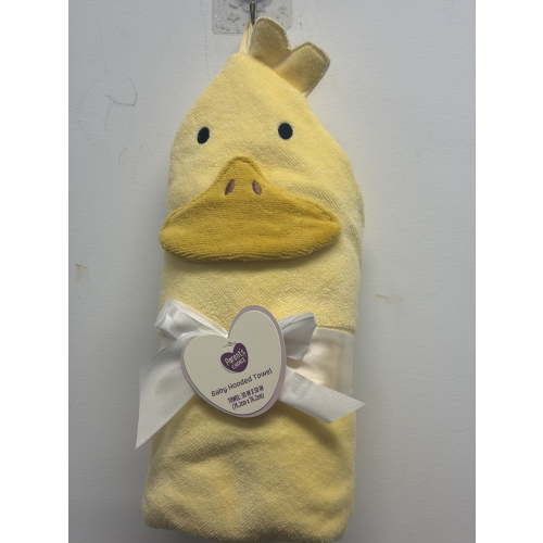 Parent's Choice Duck Hooded Towel, Yellow, 30" x 30"