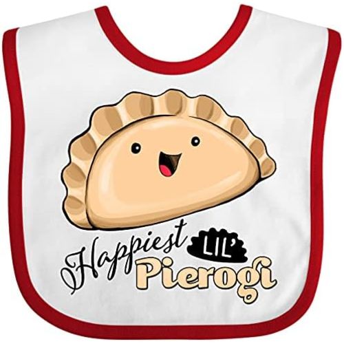 inktastic Happiest Lil' Pierogi Baby Bib