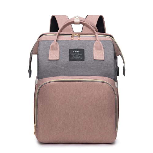 8-in-1 Travel Diaper Bag Backpack with Changing Station, Mosquito Net & Toy Bar - Waterproof, Large Capacity for Baby Girl/Boy