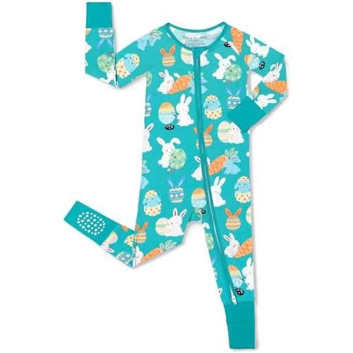 babee Reshinee Bamboo Viscose Baby Convertible Footie Pajama, Sleep & Play Footed Zipper Pajamas for Baby Boys & Girls
