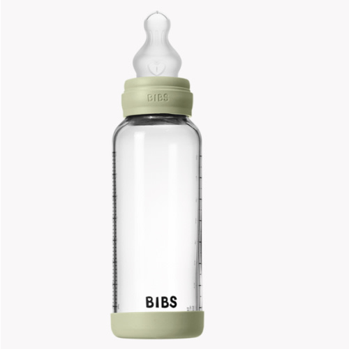 Baby Glass Bottle Set 8oz Silicone - Sage