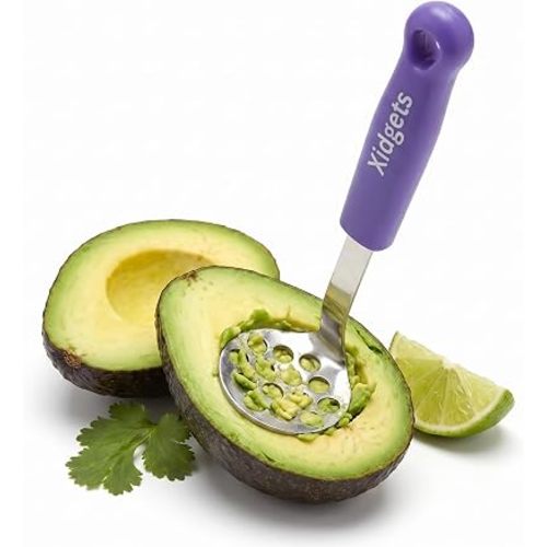 Mini Avocado Masher | Dishwasher Safe | Stainless Steel (Plum Purple)