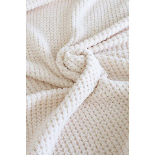 CuddleLane™ Luxe Waffle Blankets | Whisper