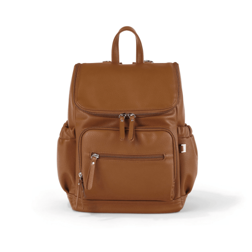 Signature Mini Backpack - Chestnut Brown Vegan Leather