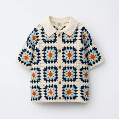 CROCHET KNIT SHIRT - Pastel yellow | ZARA United States