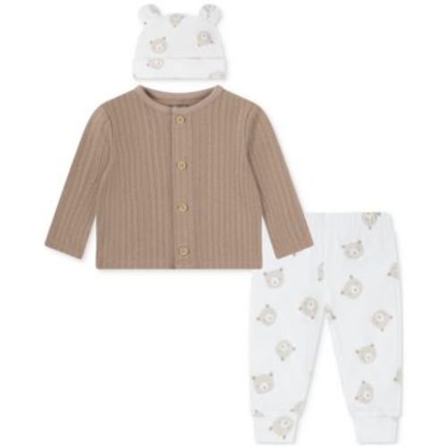 Baby Boys 3-Pc. Cardigan, Pants & Hat Set