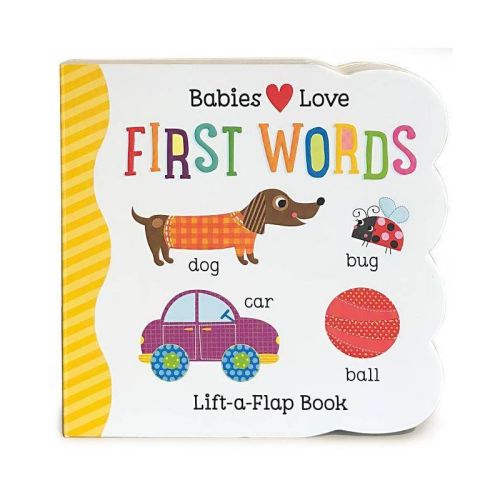 FIRST WORDS (Lift-a-Flap) (Scarlett Wing) (Board Book)