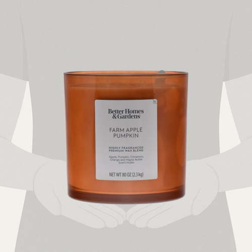 Better Homes & Gardens Farm Apple Pumpkin Scented 4-Wick 80oz (2.26 kg) Large Oversized Jar Candle
