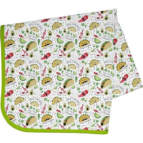 BapronBaby Taco Party Splash Mat - Waterproof Catch-All for Under High Chairs, Floors, Tables, Playtime or Arts & Crafts - Machine Washable - 45" x 45”
