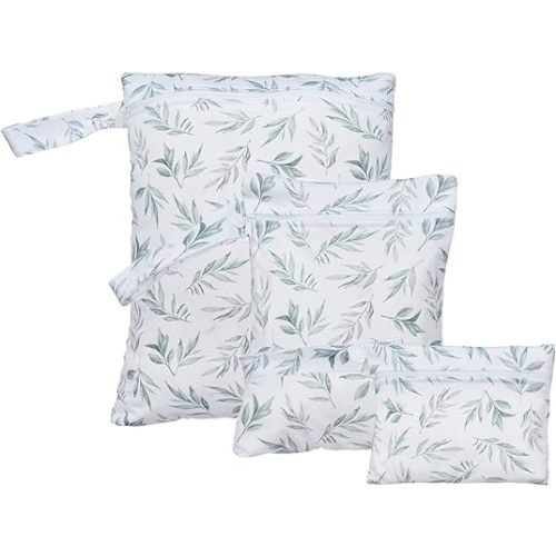 3 Set Wet Bag Storage Bag Zipper Waterproof Washable Travel Bags, Beach, Pool, Gym Bag for Cloth Diaper, Swimsuits & Wet Clothes (EF584)