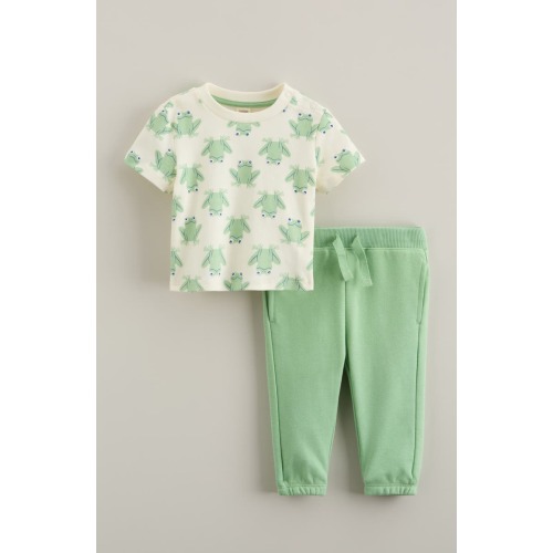 Frog Print T-Shirt & Joggers Set
