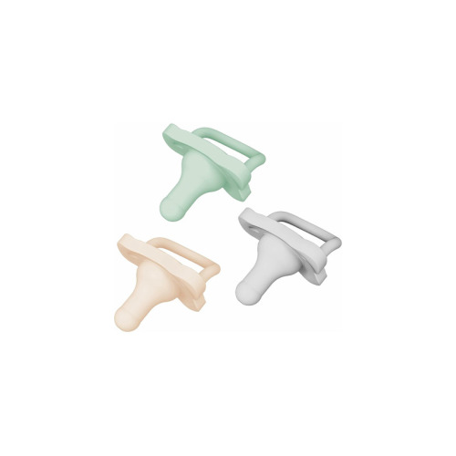 Dr. Brown's HappyPaci OnePiece Silicone Pacifier Grey + Green + Ecru