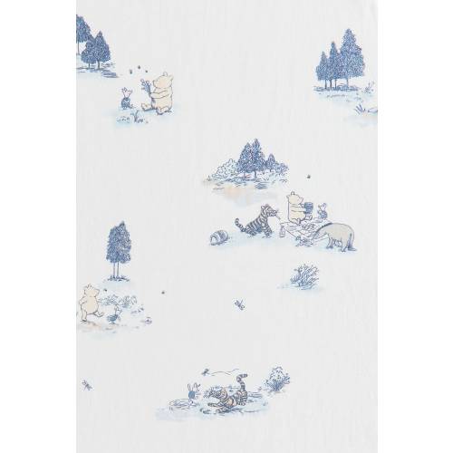 PATTERNED PERCALE CRIB FITTED SHEET