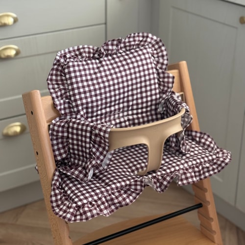 Mulberry Gingham 2 in 1 Cushion – Greyfox Designs