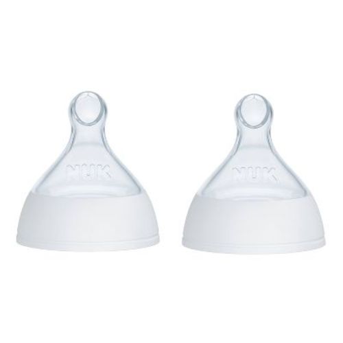 NUK Smooth Flo Anti-Colic Baby Bottle Nipples - 2pk